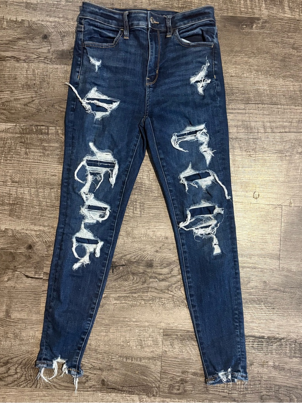 American Eagle Jeans Women’s 2 X-Short Blue Super Hi Rise Jegging